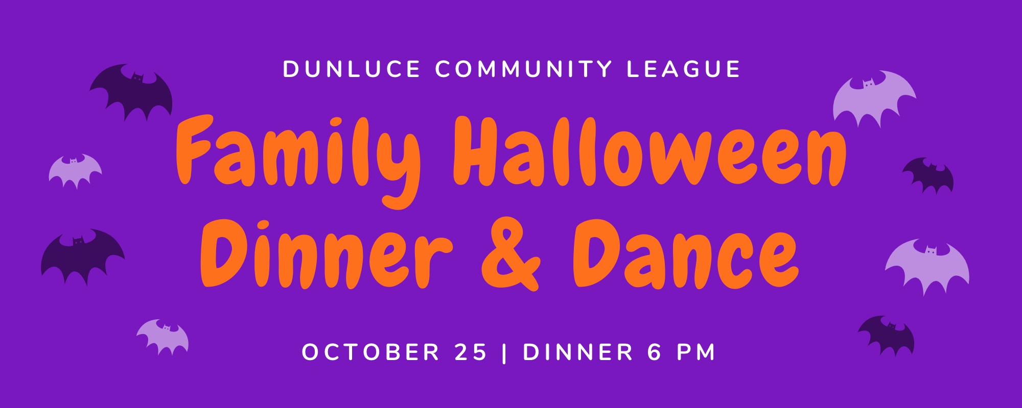 Dunluce Community League Family Halloween Dinner & Dance
